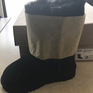 Kids black UGG boots